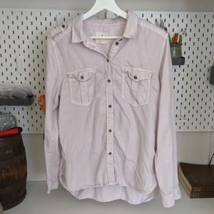 AMERICAN EAGLE women M boyfriend long sleeve shirt